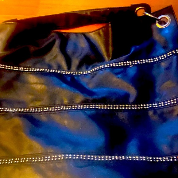 Large Black Purse with Rhinestones in Like New Condition - Picture 1 of 2